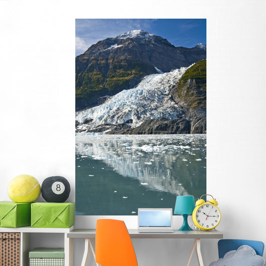 Cascade Glacier And Chugach Mountiains Wall Mural