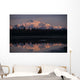 Southside Mt Mckinley And Alaska Range Reflected In Unnamed Lake Wall Mural