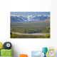 Scenic View Of Alaska Range And Eldridge Glacier Wall Mural