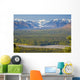 Scenic View Of Alaska Range And Eldridge Glacier Wall Mural