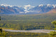 Scenic View Of Alaska Range And Eldridge Glacier Wall Mural