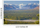 Scenic View Of Alaska Range And Eldridge Glacier Wall Mural