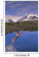 Man Dives into Lake Wall Decal