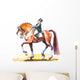 Dressage rider cartoon. Wall Decal