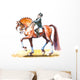 Dressage rider cartoon. Wall Decal