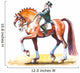 Dressage rider cartoon. Wall Decal