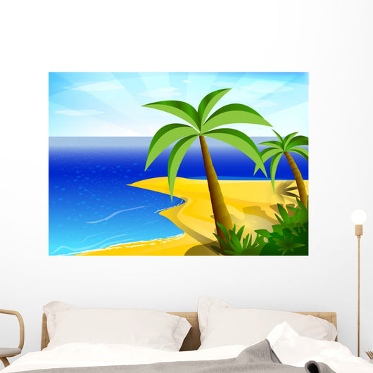 Plage Tropicale Wall Mural