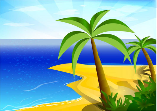 Plage Tropicale Wall Mural