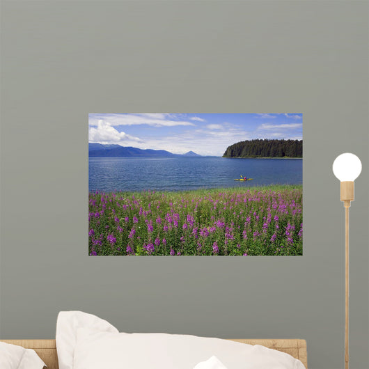 Man Sea Kayaking along Wall Decal