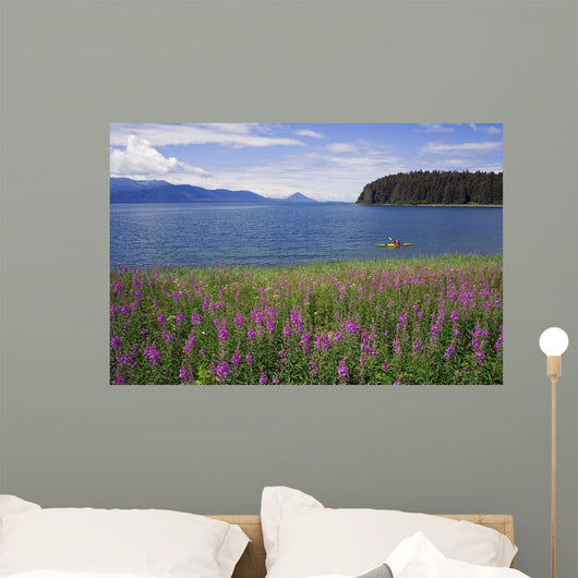 Man Sea Kayaking along Wall Decal