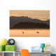 Kayakers Paddling Through The Misty Waters Of Favorite Passage, Wall Mural