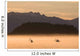 Kayakers Paddling Through The Misty Waters Of Favorite Passage, Wall Mural