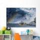 Kayaker Explores Melt Stream Wall Decal