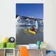 A Kayaker Paddles The Icy Waters Of Mendenhall Lake Wall Mural
