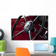 Steering wheel on classic car Wall Mural