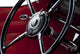 Steering wheel on classic car Wall Mural