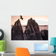 Bald Eagle Flying Past Taku Towers On The Juneau Ice Field At Sunset Wall Mural