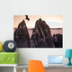 Bald Eagle Flying Past Taku Towers On The Juneau Ice Field At Sunset Wall Mural