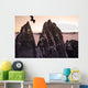 Bald Eagle Flying Past Taku Towers On The Juneau Ice Field At Sunset Wall Mural