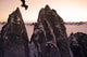 Bald Eagle Flying Past Taku Towers On The Juneau Ice Field At Sunset Wall Mural