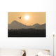 Silhouette Of A Floatplane Wall Mural