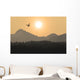 Silhouette Of A Floatplane Wall Mural