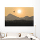 Silhouette Of A Floatplane Wall Mural