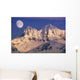 Moonrise Dawn over Mendenhall Wall Decal