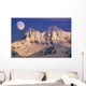 Moonrise Dawn over Mendenhall Wall Decal