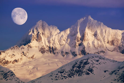 Moonrise Dawn over Mendenhall Wall Decal