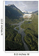 Aerial Herbert Glacier and Wall Decal