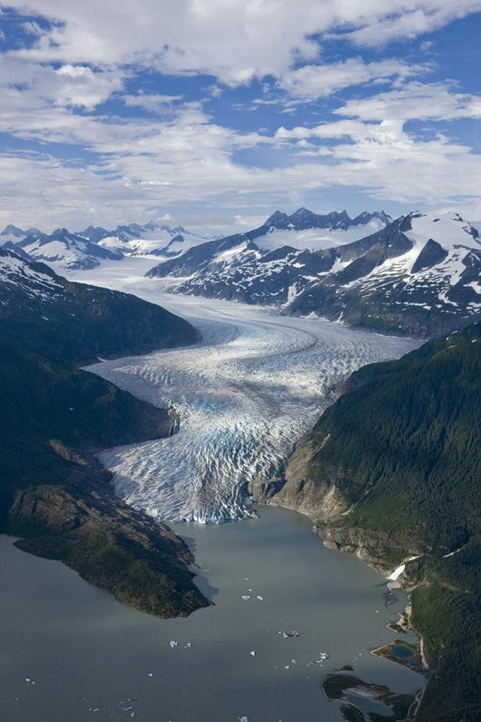 Aerial Mendenhall Glacier Wall Decal