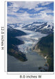 Aerial Mendenhall Glacier Wall Decal