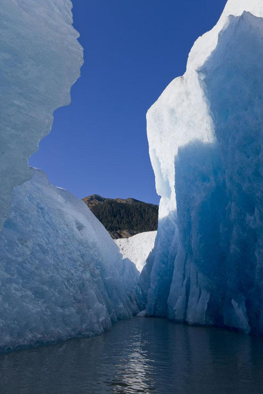 Close Up Of Towering Seracs And Blue Glacier Ice Of Mendenhall Glacier Wall Mural