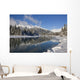 Scenic Winter Landscape Of Mendenhall River Wall Mural