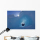 Small Tunnel Eroded In An Iceberg Frozen In Mendenhall Lake Wall Mural