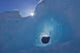 Small Tunnel Eroded In An Iceberg Frozen In Mendenhall Lake Wall Mural
