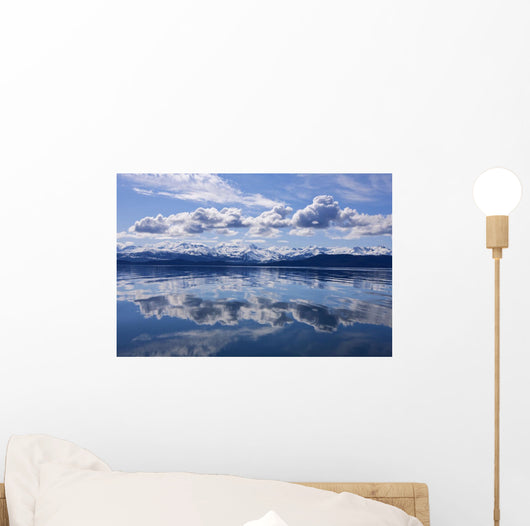 Scenic View Of The Chilkat Mountains Reflecting In Lynn Canal Wall Mural