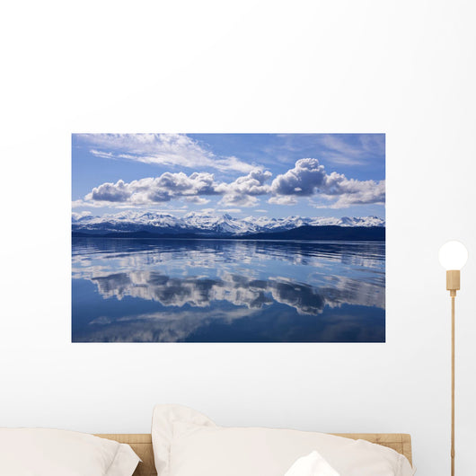 Scenic View Of The Chilkat Mountains Reflecting In Lynn Canal Wall Mural