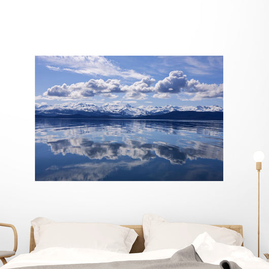 Scenic View Of The Chilkat Mountains Reflecting In Lynn Canal Wall Mural