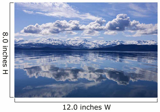 Scenic View Of The Chilkat Mountains Reflecting In Lynn Canal Wall Mural