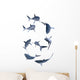 Shark Set Wall Mural