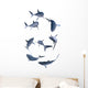 Shark Set Wall Mural