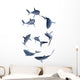Shark Set Wall Mural