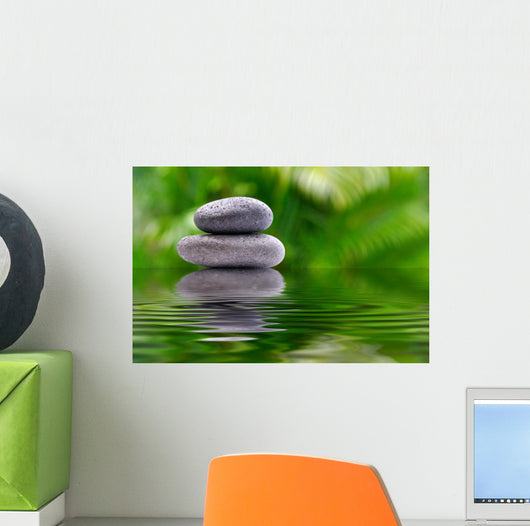 Zen Stone Reflection Wall Decal