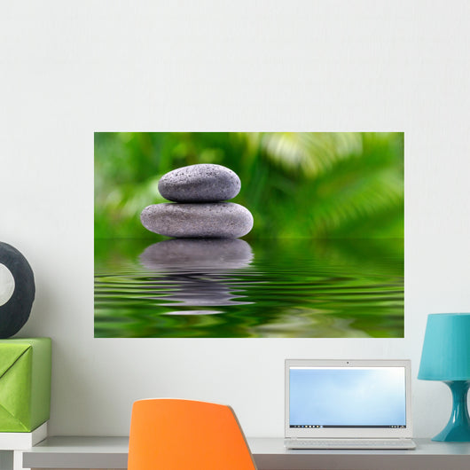 Zen Stone Reflection Wall Decal