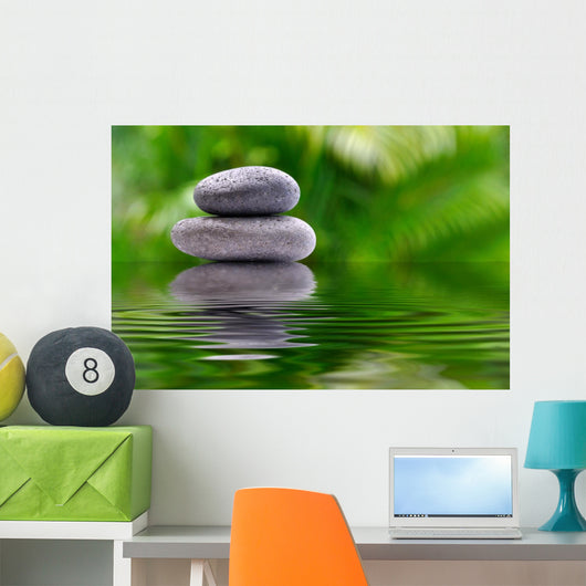 Zen Stone Reflection Wall Decal