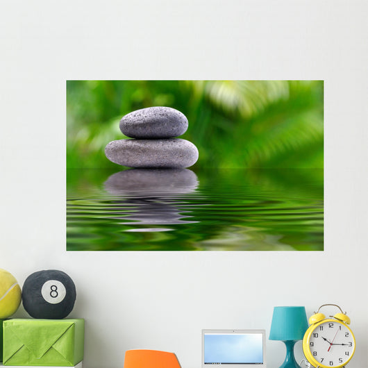 Zen Stone Reflection Wall Decal