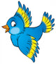 Blue Bird Wall Decal