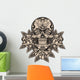 Skull with roses Wall Decal